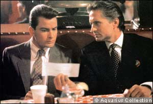 Charlie Sheen as Bud Fox and Michael Douglas as Gordon Gekko in ‘Wall Street’ 